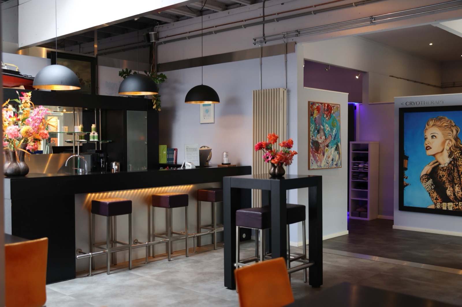 De lounge van de studio